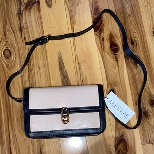 Pink and Black Crossbody Bag